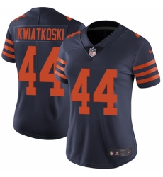 Women's Nike Chicago Bears #44 Nick Kwiatkoski Navy Blue Alternate Vapor Untouchable Limited Player NFL Jersey