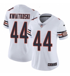 Women's Nike Chicago Bears #44 Nick Kwiatkoski White Vapor Untouchable Limited Player NFL Jersey