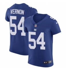 Men's Nike New York Giants #54 Olivier Vernon Elite Royal Blue Team Color NFL Jersey