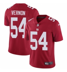 Men's Nike New York Giants #54 Olivier Vernon Red Alternate Vapor Untouchable Limited Player NFL Jersey