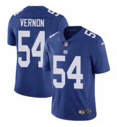 Men's Nike New York Giants #54 Olivier Vernon Royal Blue Team Color Vapor Untouchable Limited Player NFL Jersey