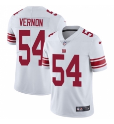 Men's Nike New York Giants #54 Olivier Vernon White Vapor Untouchable Limited Player NFL Jersey