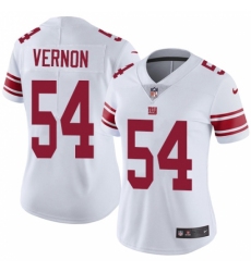 Women's Nike New York Giants #54 Olivier Vernon White Vapor Untouchable Limited Player NFL Jersey