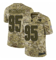 Men's Nike Los Angeles Rams #95 Ethan Westbrooks Limited Camo 2018 Salute to Service NFL Jersey