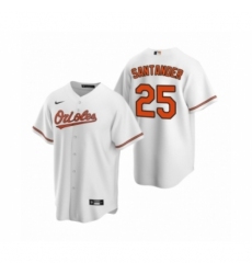 Men's Baltimore Orioles #25 Anthony Santander Nike White 2020 Replica Home Jersey