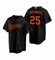 Men's Nike Baltimore Orioles #25 Anthony Santander Black Alternate Stitched Baseball Jersey