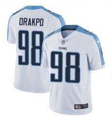 Men's Nike Tennessee Titans #98 Brian Orakpo White Vapor Untouchable Limited Player NFL Jersey