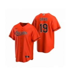 Men's Baltimore Orioles #19 Chris Davis Nike Orange 2020 Replica Alternate Jersey
