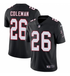 Men's Nike Atlanta Falcons #26 Tevin Coleman Black Alternate Vapor Untouchable Limited Player NFL Jersey