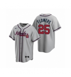 Men's Atlanta Braves #25 Tyler Flowers Nike Gray 2020 Replica Road Jersey