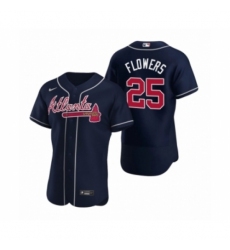 Men's Atlanta Braves #25 Tyler Flowers Nike Navy Authentic 2020 Alternate Jerseys