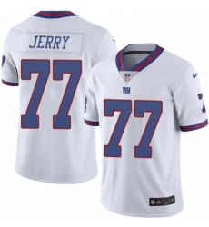 Men's Nike New York Giants #77 John Jerry Limited White Rush Vapor Untouchable NFL Jersey