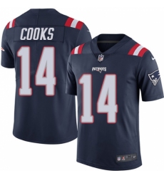 Youth Nike New England Patriots #14 Brandin Cooks Limited Navy Blue Rush Vapor Untouchable NFL Jersey