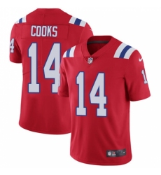 Youth Nike New England Patriots #14 Brandin Cooks Red Alternate Vapor Untouchable Limited Player NFL Jersey