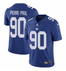 Youth Nike New York Giants #90 Jason Pierre-Paul Royal Blue Team Color Vapor Untouchable Limited Player NFL Jersey