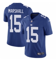 Men's Nike New York Giants #15 Brandon Marshall Royal Blue Team Color Vapor Untouchable Limited Player NFL Jersey