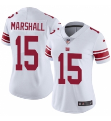 Women's Nike New York Giants #15 Brandon Marshall White Vapor Untouchable Limited Player NFL Jersey