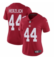 Women's Nike New York Giants #44 Mark Herzlich Elite Red Alternate NFL Jersey
