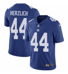 Youth Nike New York Giants #44 Mark Herzlich Royal Blue Team Color Vapor Untouchable Limited Player NFL Jersey