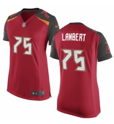 Women's Nike Tampa Bay Buccaneers #75 Davonte Lambert Game Red Team Color NFL Jersey