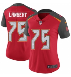 Women's Nike Tampa Bay Buccaneers #75 Davonte Lambert Red Team Color Vapor Untouchable Limited Player NFL Jersey