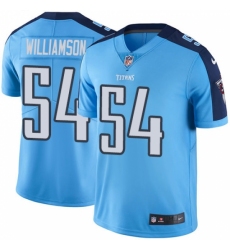 Men's Nike Tennessee Titans #54 Avery Williamson Light Blue Team Color Vapor Untouchable Limited Player NFL Jersey