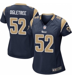 Women's Nike Los Angeles Rams #52 Alec Ogletree Game Navy Blue Team Color NFL Jersey