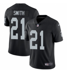 Youth Nike Oakland Raiders #21 Sean Smith Black Team Color Vapor Untouchable Limited Player NFL Jersey