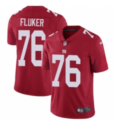 Youth Nike New York Giants #76 D.J. Fluker Red Alternate Vapor Untouchable Limited Player NFL Jersey