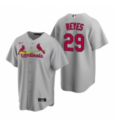 Men's Nike St. Louis Cardinals #29 Alex Reyes Gray Road Stitched Baseball Jersey