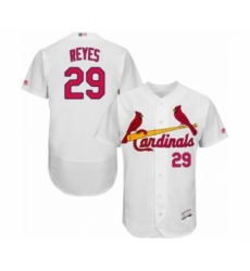 Men's St. Louis Cardinals #29 Alex Reyes White Home Flex Base Authentic Collection Baseball Player Jersey