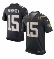 Men's Nike Jacksonville Jaguars #15 Allen Robinson Elite Black Team Irvin 2016 Pro Bowl NFL Jersey