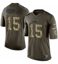 Men's Nike Jacksonville Jaguars #15 Allen Robinson Elite Green Salute to Service NFL Jersey