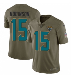 Youth Nike Jacksonville Jaguars #15 Allen Robinson Limited Olive 2017 Salute to Service NFL Jersey