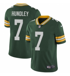 Men's Nike Green Bay Packers #7 Brett Hundley Green Team Color Vapor Untouchable Limited Player NFL Jersey