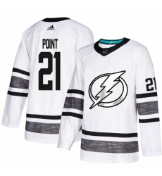 Men's Adidas Tampa Bay Lightning #21 Brayden Point White 2019 All-Star Game Parley Authentic Stitched NHL Jersey