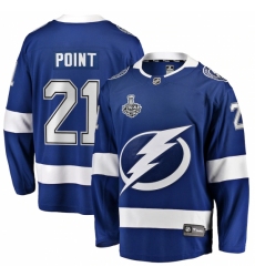 Men's Tampa Bay Lightning #21 Brayden Point Fanatics Branded Blue 2020 Stanley Cup Final Bound Home Player Breakaway Jersey