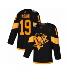 Women's Pittsburgh Penguins #19 Jared McCann Authentic Black 2019 Stadium Series Hockey Jersey