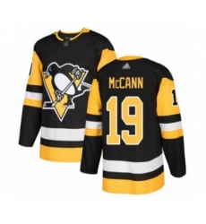 Youth Pittsburgh Penguins #19 Jared McCann Authentic Black Home Hockey Jersey