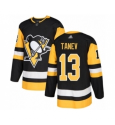 Men's Pittsburgh Penguins #13 Brandon Tanev Authentic Black Home Hockey Jersey