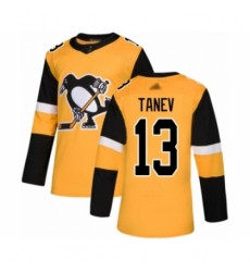 Youth Pittsburgh Penguins #13 Brandon Tanev Authentic Gold Alternate Hockey Jersey