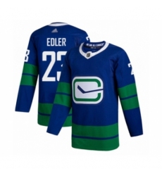 Men's Vancouver Canucks #23 Alexander Edler Authentic Royal Blue Alternate Hockey Jersey