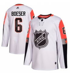 Men's Adidas Vancouver Canucks #6 Brock Boeser Authentic White 2018 All-Star Pacific Division NHL Jersey