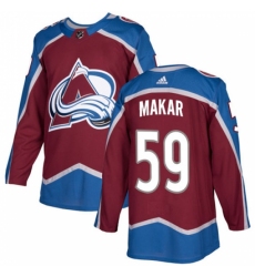 Men's Adidas Colorado Avalanche #59 Cale Makar Premier Burgundy Red Home NHL Jersey