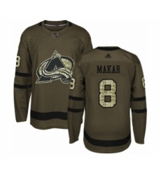 Men's Colorado Avalanche #8 Cale Makar Authentic Green Salute to Service Hockey Jersey