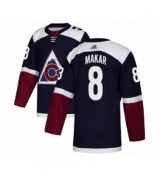 Men's Colorado Avalanche #8 Cale Makar Authentic Navy Blue Alternate Hockey Jersey