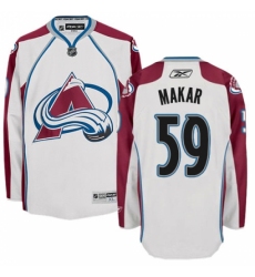 Men's Reebok Colorado Avalanche #59 Cale Makar Authentic White Away NHL Jersey