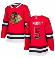 Men's Adidas Chicago Blackhawks #5 Connor Murphy Authentic Red Drift Fashion NHL Jersey