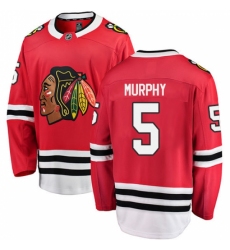 Men's Chicago Blackhawks #5 Connor Murphy Fanatics Branded Red Home Breakaway NHL Jersey