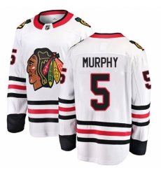 Men's Chicago Blackhawks #5 Connor Murphy Fanatics Branded White Away Breakaway NHL Jersey